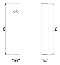 Bicicletero Monociclo
